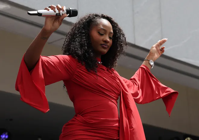 Tems Performs at the Obama Presidential Center Opening