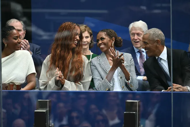 The Obamas Together at the Obama Presidential Center Opening