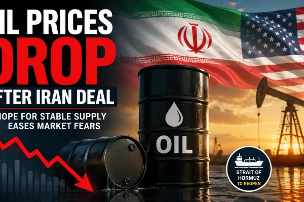 Oil Prices Plunge After Iran Deal Signals End to Supply Crisis