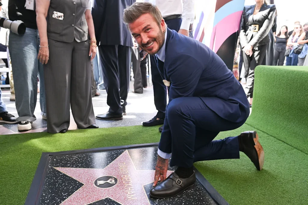 David Beckham on the Hollywood Walk of Fame on June 12. AT THE 2026 FIFA WORLD CUP
