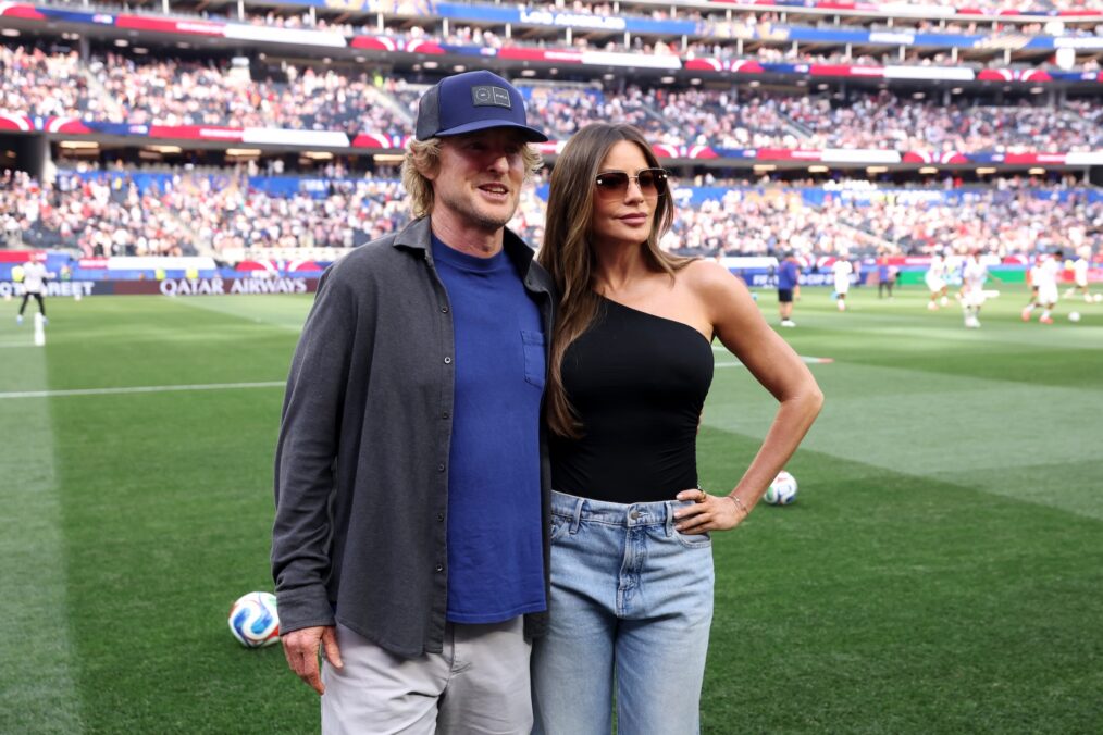 Sofia Vergara & Owen Wilson at the 2026 FIFA WORLD CUP. Image credit: Alex Livesey - FIFA/FIFA via Getty Images